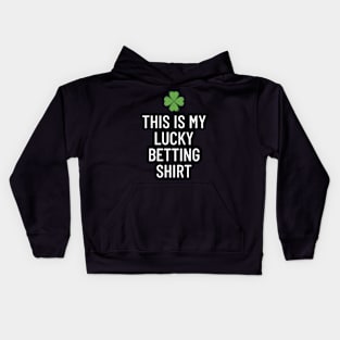 This Is My Lucky Betting Shirt Gambling Kids Hoodie